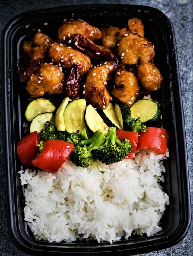 Generals Chicken (Bento).