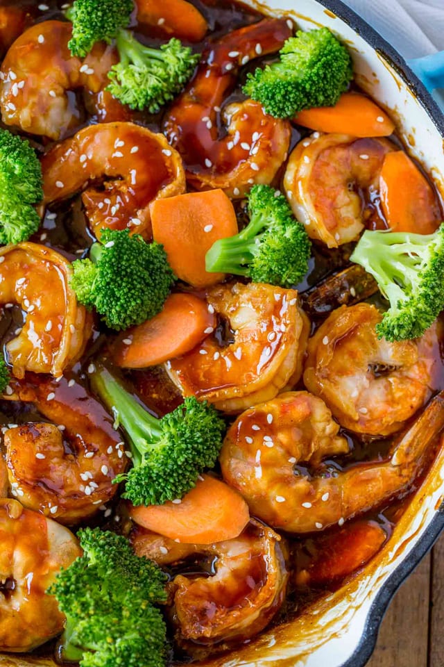 Prawn with Chinese Vegetable.