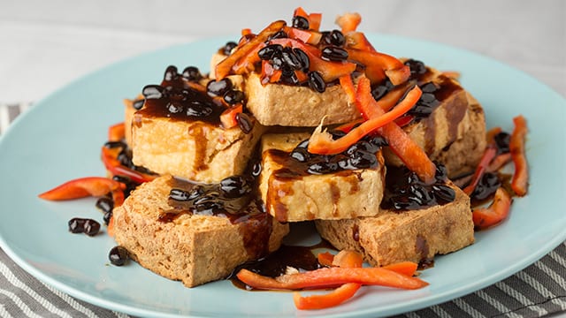 07. Bean Curd with Black Bean Sauce.