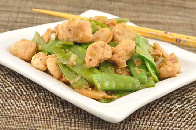 Chk. with Snow Peas and Water Chestnut.