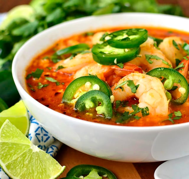 209. Shrimp Tomato Soup with Sizzlin for (2).
