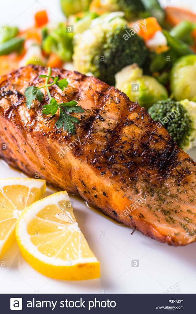 10. Grilled Salmon Fish Filet.