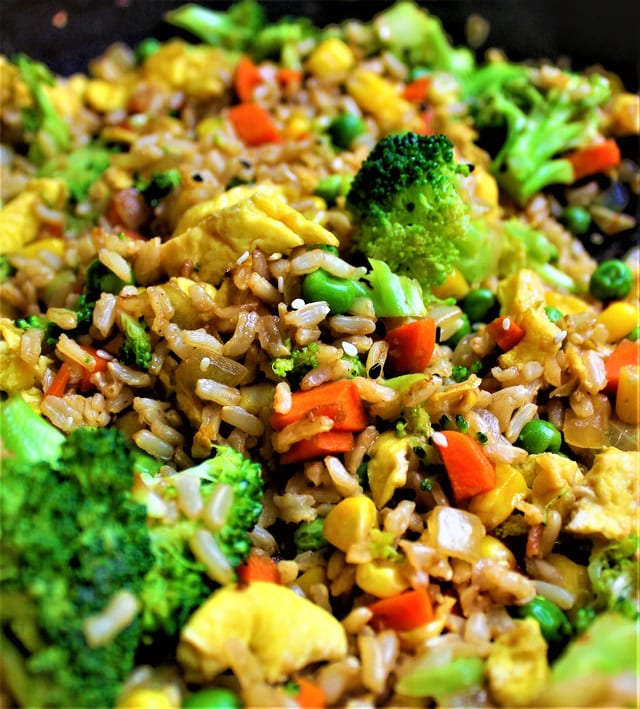 L19. Vegetable Fried Rice.