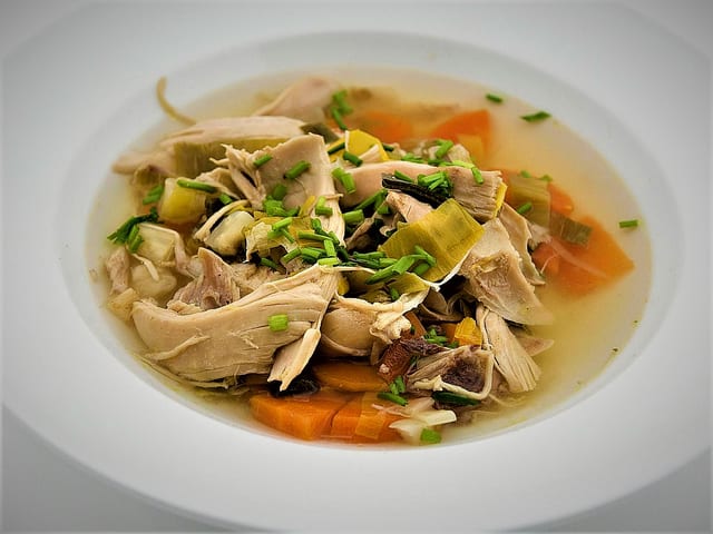 207. Chicken with Veg. Soup for (2).