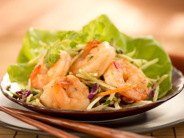 109. Dinner Shrimp Lettuce Wraps.