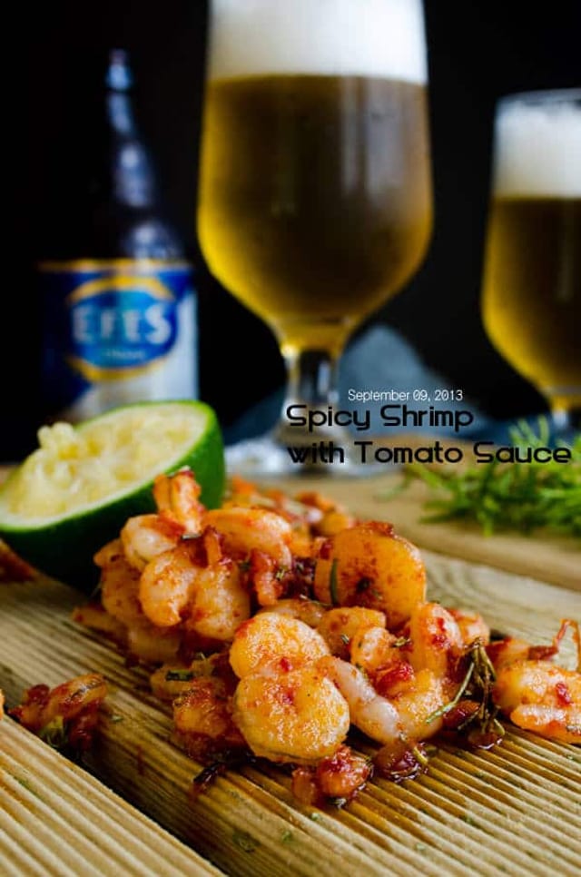 L15. Shrimp with Hot Tomato Sauce.