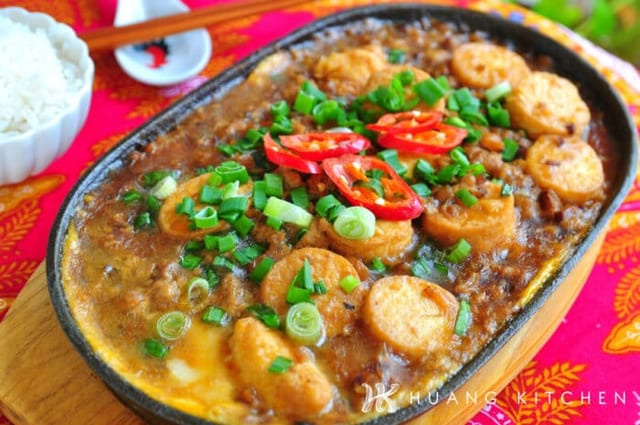Sizzling Bean Curd Delight.