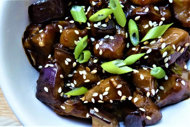 03. Eggplant with Sesame Sauce.