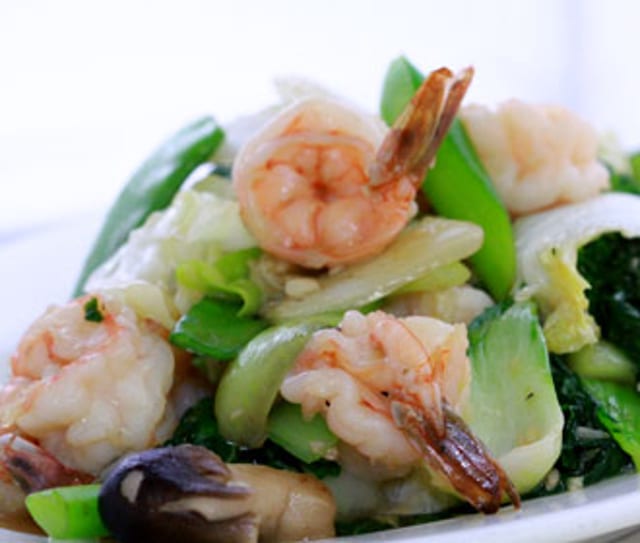 L24. Shrimp with Chinese Vegetable.
