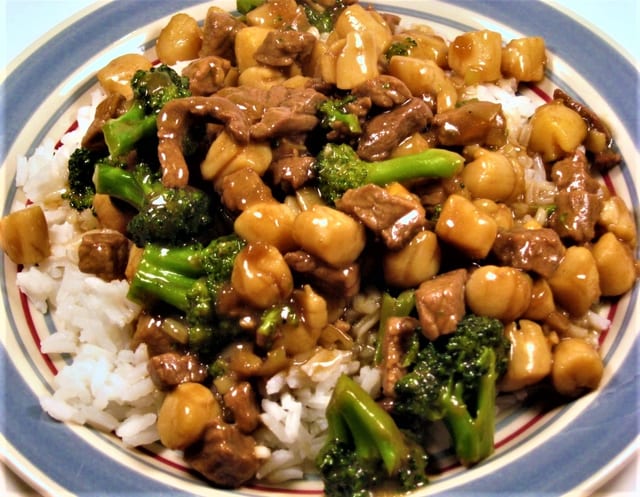 Beef Scallop Combo.