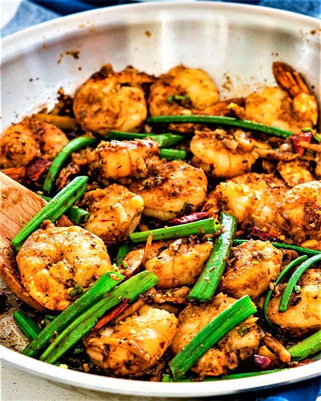 01. Szechuan Shrimp.
